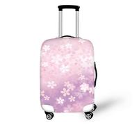 Luggage Covers for Suitcases Pink Cherry Blossoms Suitcase Cover Elastic Washable Polyester Spandex Anti-Scratch Scratches Remove Large Suitcase Covers Protectors (XL)