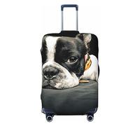 Luggage Covers French Bulldog Print Elastic Protective Washable Luggage Cover Travel Dust-Proof Suitcase Cover For 18-32 Inch Luggage
