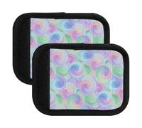 Luggage Handle Wrap Swirling Pastel Watercolor Textures Suitcase Handle Wraps Handle Covers for Suitcase, Carry On, Swirling Pastel Watercolor Textures 1, Set of 4