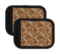 Luggage Handle Wrap Tiger Stripes Orange Art Bag Handle Wrap Suitcase Makers Covers for Travel, 5.9x4.3in, Tiger Stripes Orange Art, Set Of 2