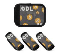 Luggage Handle Wraps Bitcoin Sign Hodl Black Comfort Luggage Handle Pad Handle Tags for Airport Travel Bag