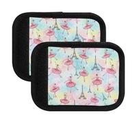 Luggage Handle Wraps Pink Girl Watercolor No-Slip Handle Protector Covers Handle Covers for Suitcase, Carry On, Pink Girl Watercolor, one sizex2