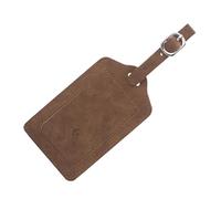 Luggage Identifier - Cruise Luggage Tags | Anti-Loss Bag Tag For Luggage | PU Leather Funny Portable Humanized Holes Design Tags For Travel