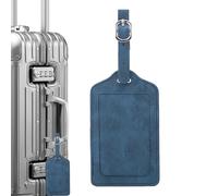 Luggage Labels - Travel Tag for Suitcases - PU Leather Accessories with Practical Hole for Air Travels Men Women Children