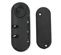 Luggage Lock 3 Digits Zinc Alloy ABS Material Frosted Appearance Suitcase Password Security Lock for Travel Cases Tool Boxes Black 8.0 x 3.0 x 5.5cm