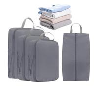 Luggage Packing Cubes for Travel,Double Zipper Travel Organizer Set for Carry on - Waterproof Carry on Clothing Storage Organization for Outdoor Business Trip Camping Road Trip