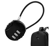 Luggage Padlock - 9.4cm Numeric dialss Lock, Compact Travel Security Lock, Metal Construction | resettable Number Mechanism Suitcase Bag Cabinet safeguarding Tool Kids Adults Multipurpose Usage