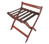 Luggage Rack, Folding Suitcase Stand For Guest Room, Bamboo Luggage Holder With Backrest To Prevent Falling For Hotel Bedroom(A)