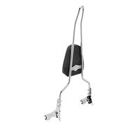 Luggage Rack Pad Chrome Motorcycle Detachable Passenger Sissy Bar Rear Backrest Fit For Harley Touring Limited 09-23 Passenger Backrest