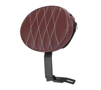 Luggage Rack Pad Motorcycle Passenger Sissy Bar Fit For Harley Fatboy 2007-2017 Motorcycle Adjustable Driver Rider Backrest Seat Cushion Pad(Black style 3)