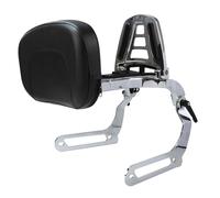 Luggage Rack Pad Motorcycle Passenger Sissy Bar Fit For Harley Softail Deluxe Heritage Softail Classic Slim Street Bob 2018-2025 Backrest Sissy Bar(Black Pad Chrome Bar)