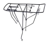 Luggage Rack Shelf for Mountain Bike, Heavy Load | Regulable Bike Cargo Rack, Cycling Bag Stand Holder, Protective Side Brackets for Disc Brake V-brake Bikes