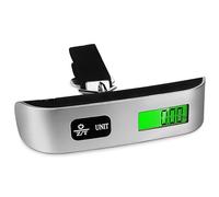 Luggage Scale, Digital Handheld Portable Hanging Baggage Scale for Travel, Suitcase Weight Scale with Rubber Paint Handle, Backlight LCD Display, Temperature Sensor, 110lb/50kg, Battery Included