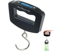 Luggage Scale LCD Display Luggage Weight Scale 110lb/50kg Electronic Digital Weighing for Portable Suitcase Hanging Weight Hook for Fishing Travel