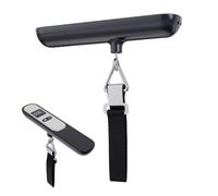 Luggage Scale Portable, 110lb Baggage Weigher, LCD Display Hook, Travel Measuring Equipment, Outdoor Road Trip, Hiking Fishing, Home Airplane Suitcase Accessory, for Packing Usage 14.4x2.79x1.8cm