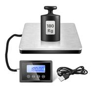 Luggage Scale SenDeluz Shipping Postal Scales 400 lbs Postal Weight Scale, Hold/Tare Function, Manual/Auto Off LCD Display, Lightweight Battery & USB Charging for Packages Luggage Post Home Kitchen