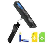 Luggage Scale with Digital HD LCD Display 110 lb/50 kg Capacity Weight Luggage Scale for Heavy Baggage Digital Baggage Weight Scales for Small to Large Size Bag Battery Included Color Black