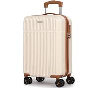 Luggage Sets Suitcase Carry On Hand Cabin ABS Hard Shell 4 Double Spinning Wheels TSA Lock Small/Medium/Large Luggage Suitcase - 3 Piece Set (20"/24"/28") (White, 20" Carry-On Suitcase)