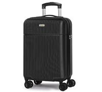 Luggage Sets Suitcase Carry On Hand Cabin ABS Hard Shell 4 Double Spinning Wheels TSA Lock Small/Medium/Large Luggage Suitcase - 3 Piece Set (20"/24"/28") (Black, 20" Carry-On Suitcase)