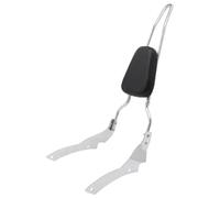 Luggage Sissy Cushion Motorcycle Backrest Pads For V-Star 650 400 For Custom 1996-2017 Rear Passenger Sissy Bar Seat Pad Motorbike Rear Backrest Rack(Silver)