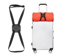 Luggage Straps Bag Bungees for Add a Bag Easy to Travel Suitcase Elastic Strap Belt (Black) …