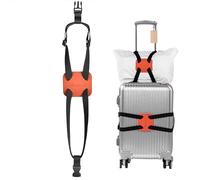 Luggage Straps ， Luggage add a Bag Strap，Travel Must Haves High Elastic Suitcase Adjustable Belt Bag Bungees with Buckles (Orange)