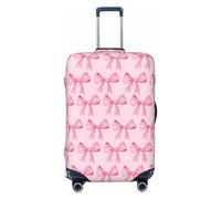 Luggage Suitcase Covers for Luggage Wood Deer Antlers, High Elasticity Washable Travel Baggage Protector Case Fits, Pink Bows, 22-24 in