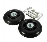 Luggage Suitcase Replacement Wheels Mute Wheel with Axles Screws Repair Tool for Luggage Suitcase, 60MMx18MM