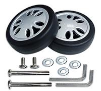Luggage Suitcase Replacement Wheels OD 50mm (1.97'') Repair Set for Luggage Suitcase Trolley 360° Mute Universal Double Wheel (50x15x6.1mm)