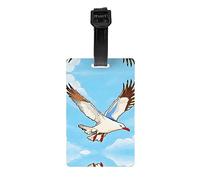 Luggage Suitcase Tags Identifiers - Luggage tag Holders for Privacy Protection Travel Bag Labels Print Flying Seagulls