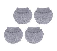 Luggage Suitcase Wheel Covers - 4 Pack 5.5 x 5 cm Cycling Socks, Grey Polyester Elastic Spandex | Protective Travel Accessories for Carry-on, Indoor, Business Trip, Holiday, Long Day