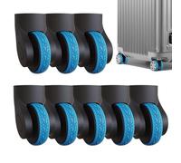 Luggage Suitcase Wheels Cover, Luggage Wheel Protector, 8 Pieces Silicone Covers for Hand Luggage Wheels | Replacement Protective Cover for Luggage Wheels, Travel Accessories, Silicone Protective