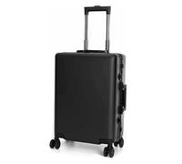 Luggage Suitcases with Wheels Aluminum Frame Carry On Luggage Large Capacity Storage Suitcase TSA Combination Lock Luggage Lightweight and Durable(Noir,46 * 26 * 65CM)
