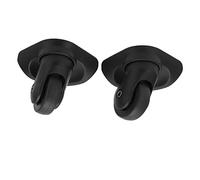 Luggage Swivel Casters, Black Silent Wheels A52 with Multiple Screws for Suitcase