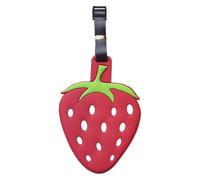 Luggage Tag - 3.94 Inch Silicone | Strawberry Suitcase Tags | Luggage Tags | Fruit Travel ID | Luggage ID | Tag