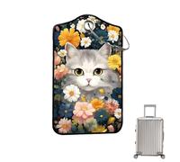 Luggage Tag for Suitcases Leather Travel Tags for Luggage Lovely Black Cat Design Leather Suitcase Tags for Preventing Loss Protecting Personal Info Excellent Travel Choice (Colorful, 1 PC)