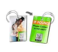 Luggage Tag - Highly Durable Suitcase Tags for Cruises, Flights - Photo Personalised and Easy to Identify Travel Tags - Smart QR Code for Swift Contact & Retrieval of Lost Luggage