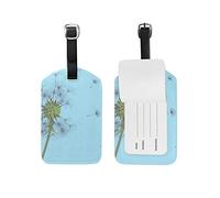 Luggage Tag The Wind Blows Dandelion Seeds Suitcase Travel Baggage Tag Leather 1 Piece
