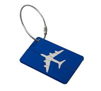 Luggage Tag With Address Tag Suitcase Tag Aluminum Luggage Tag Luggage Tag Suitcase For Quick Find Travel Bag Travel Must Haves for Women (Blue, One Size)