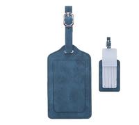 Luggage Tags, Anti-Loss Suitcase Identification Labels, PU Leather Funny Travel Tag with Humanized Hole Design, 4.72 x 2.76 inches Portable Accessory for Flight Cruise Business Trips