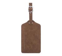 Luggage Tags - Baggage Labels - Funny Anti-Loss Travel Tags For Suitcases With Humanized Hole Design - PU Leather Portable ID Labels For Flight, Cruise, Business Trips, Daily Travel Use