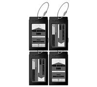 Luggage Tags Business Card Holder by TUFFTAAG - Durable Travel ID Bag Tag in Multiple Color Options, Perfect for Suitcases, Backpacks, and Carry-Ons, Easy Identification, Secure and Stylish