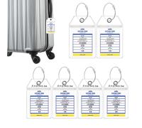 Luggage Tags for Cruise Ships Waterproof Thicken Steel Loops