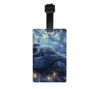 Luggage Tags for Suitcase Travel Bag Labels Privacy Protection Luggage Tag for Baggage PVC Baggage ID Label Tags - Follow Your Dreams Sloth