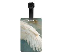 Luggage Tags for Suitcase Travel Bag Labels Privacy Protection Luggage Tag for Baggage PVC Baggage ID Label Tags - Angel Wing