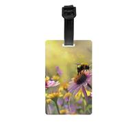 Luggage Tags for Suitcase Travel Bag Labels Privacy Protection Luggage Tag for Baggage PVC Baggage ID Label Tags - Bumble Bees