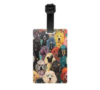 Luggage Tags for Suitcase Travel Bag Labels Privacy Protection Luggage Tag for Baggage PVC Baggage ID Label Tags - Oodles of Poodles