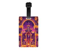 Luggage Tags for Suitcases, Full-Print Design, Personal Info Slot, Easy to Spot, Air Travel Essentials Day of The Dead