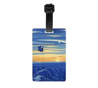 Luggage Tags for Suitcases, Full-Print Design, Personal Info Slot, Easy to Spot, Air Travel Essentials South Dakota State Flag