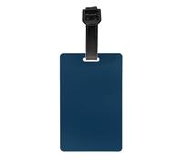 Luggage Tags Personalized Bag Tags for Suitcases, Travel and More Easy to Identify, Full-Print Design Prussian Blue